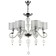 Chandelier Maytoni Mod603-06-N, 6HE14, 40W, 71x71x118.2 cm, chromium color