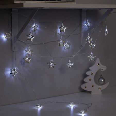 Garland “thread” 4 m with nozzles “stars”, IP20, transparent thread, 20 LED, white glow, 8 modes, 220 V-2
