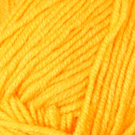 Yarn "Lanagold" 51% acrylic, 49% wool 240m/100g (216 yellow)-2