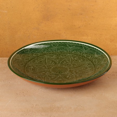 Round Light, 31 cm, Rishtan painting, green-5