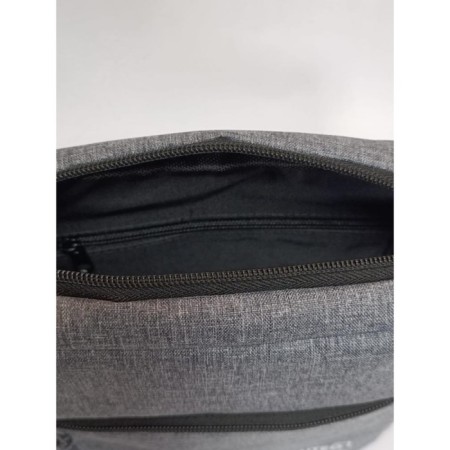 Bag Men's Cross-Bodi Listo Oxford gray snow with a black sling-4