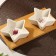 Ceramics dishes on a wooden stand “Cosmically tasty”, 100 ml, 2 pcs, white color