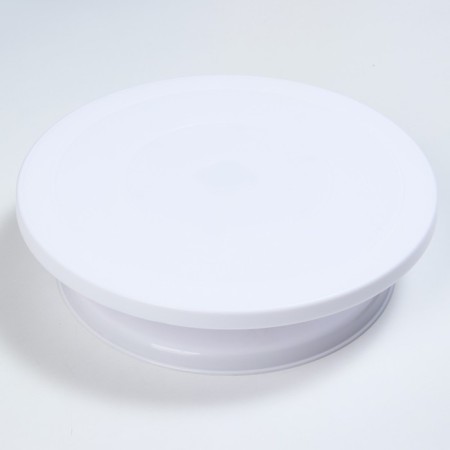 Cake stand rotating love, d = 27.5, white color-2