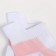 Women's socks, white/pink color, size 23