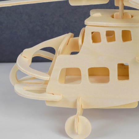 3D-model team wooden miracle-brown "Helicopter"-2