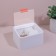Organizer for storage, with a lid, 2 sections, 14.5 × 13 cm, white/transparent color