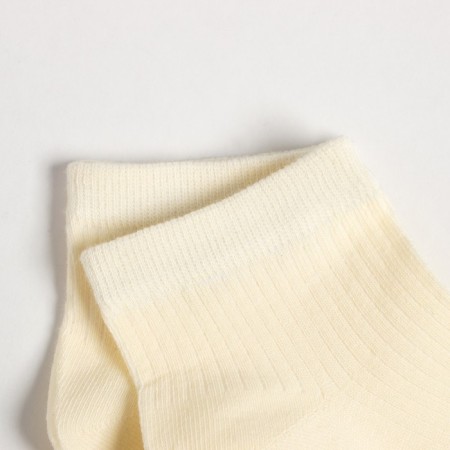 Women's socks shortened, milk color, size 23-25 ​​(37-40)-2