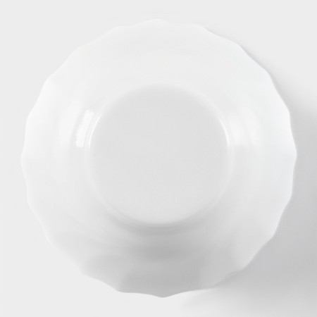 Set of salad bowls Luminarc Trianon, 320 ml, D = 12 cm, glass ceramics, 6 pcs, white color-4