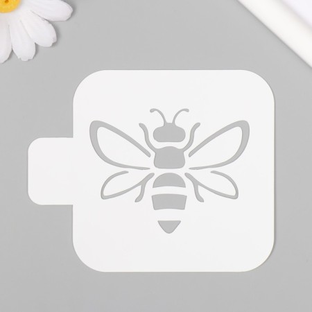 Plastic stencil "bee" 9x9 cm