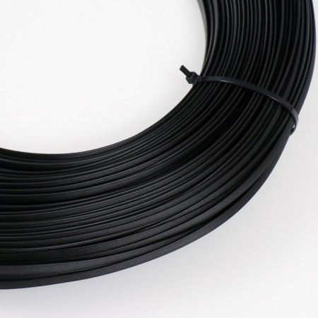 Artificial rattan 8 mm 100 m wave (black)-1
