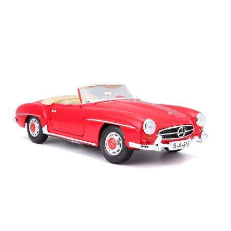 MASTO DIE-CAST 1955 Mercedes-Benz 190sl, opening doors, 1:18, red color-2