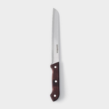 Knock for bread ecology, blade 20 cm, brown color-2