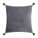 Decorative pillowcase with brushes Ethel Color gray, 45x45 cm, polyester, velor