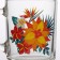 Glass glass "Tropical flowers", 200 ml, MIX drawing