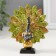 Souvenir Polystone "Peacock on the Ball" set of 7 pcs h = 10; 9.3; 8.3; 7.5; 6.5; 5.5; 5 cm