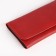 Women's wallet on the button, red color