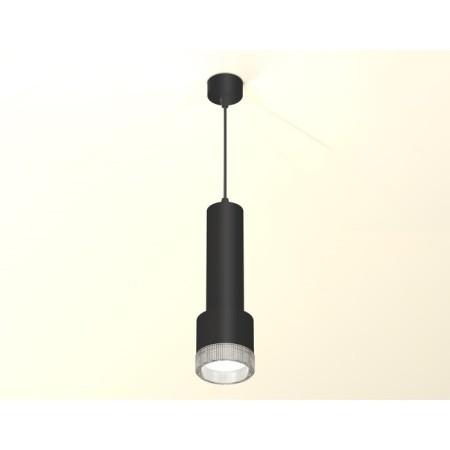 Suspended lamp with composite crystal Ambrella Light, XP8111005, GX53 LED 12 W, color black sand, transparent-1