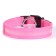 Collar with backlight size M, Osh 40-48 x 2.5 cm, 3 glow modes Pink