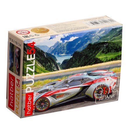Puzzle "Racing Auto", 54 elements, mix-5
