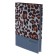 Delicidal Air A5, 160 sheets of Escalada, solid binding, artificial leather "Leopard", "Maras", pancake embossing, white offset 70 g/m2, gray