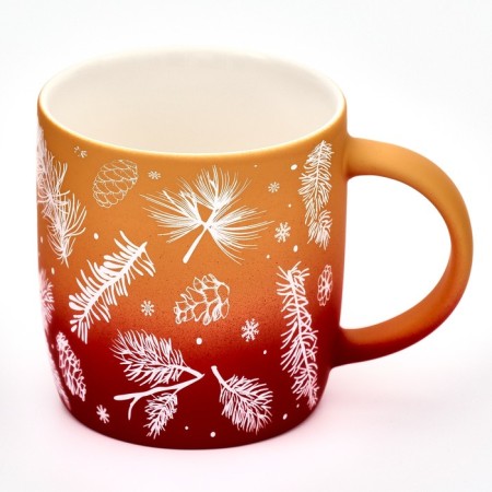 New Year. Ceramic “Winter Forest” mug, 320 ml-2