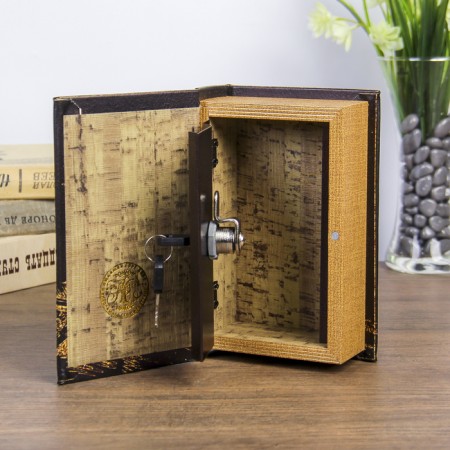 Safe Brush tree "Night Paris in Gold" to leatherette 17x11x5 cm-2