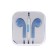 Luazon RX-13 headphones, inserts, microphone, blue