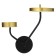 Bra 2292/2 LED 30W 3000-6000K black and gold 34x33x20.5 cm