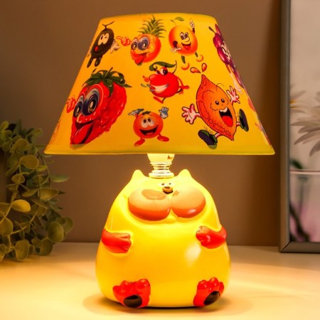 Table lamp "Cat" 1x40W E14 yellow 20x20x25cm.-1