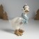 Souvenir Polystone "Goose in a hat-earmeling and scarf" 11.5x12.5x20 cm