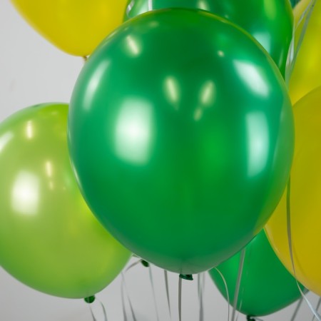 Latex ball 12 ", metallic, 100 pcs., Dark green-1