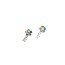 Metal fittings TNL “Five -minded Dior Silver”, 2 pcs