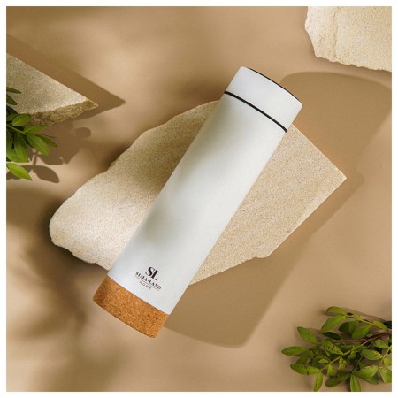 Thermos with thermometer Sima-Land Home, 500 ml, white color-6