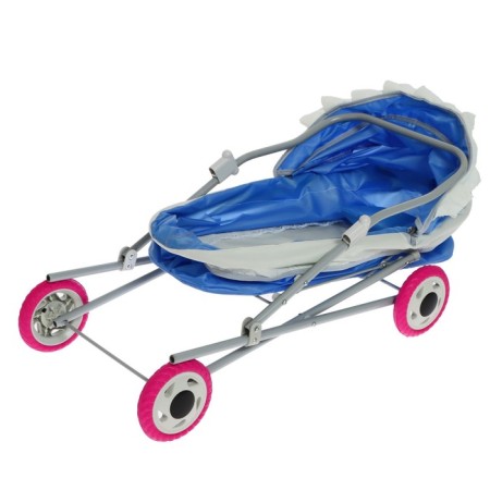 Puppet stroller No. 3, blue color with gray-5