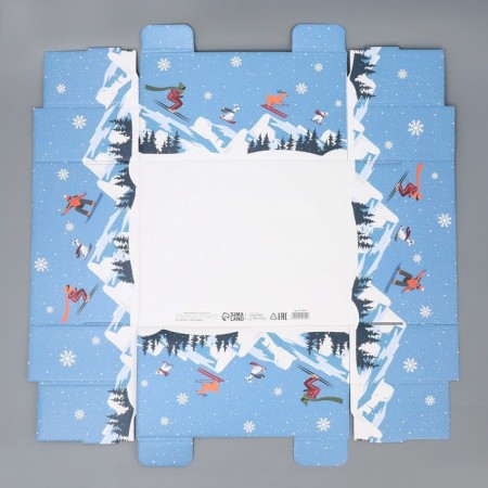 Folding box "New Year's city", 31.2 x 25.6 x 16.1 cm, New Year-7