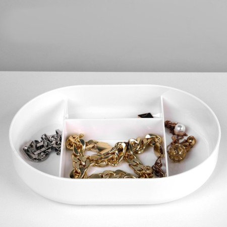 Swan storage stand with a place for storage, 18 × 12.5 × 21 cm, white-pink color-3