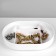 Swan storage stand with a place for storage, 18 × 12.5 × 21 cm, white-pink color