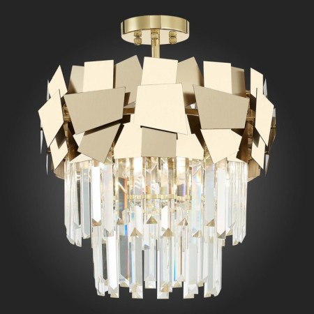 Ceiling Ceiling ST LUCE. SL1232.202.05. Casorta. 5x60 watts, E14, 41x41x42.5 cm, golden color-2