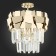Ceiling Ceiling ST LUCE. SL1232.202.05. Casorta. 5x60 watts, E14, 41x41x42.5 cm, golden color