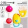 A set of rattles "Sweets", with elastic elements, 3 pcs, crumb I