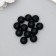 Busina silicone "round" black d = 1.2 cm