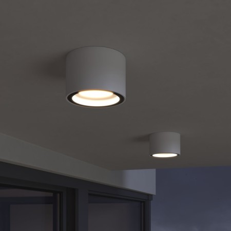 Ceiling lamp (SPOT) Elektrostandard, Light GX53 100x100x66 mm, IP54, white color-1