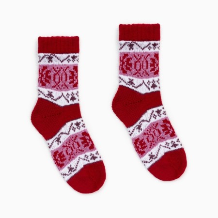 Nosk children's woolen, red color, size 11-12
