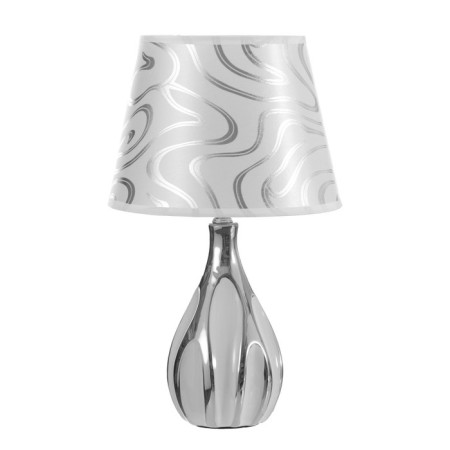 Julie table lamp E14 40W white silver 22x22x37cm Risalux-5
