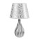 Julie table lamp E14 40W white silver 22x22x37cm Risalux
