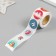New Year Sticker Paper "Fox" d = 2.5 cm 252 pcs in the roll