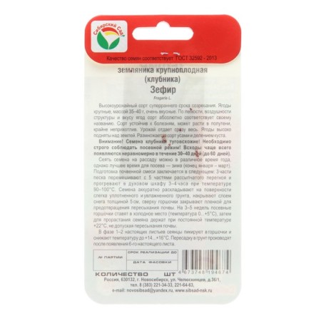 Strawberries "Zephyr", 10 pcs-1