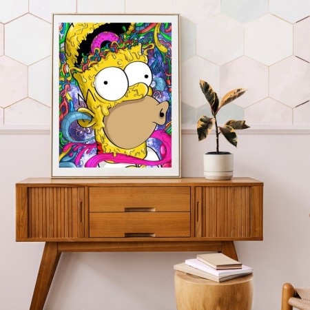 Picture on the numbers "Homer with a donut", 40 × 50 cm, 25 colors-2