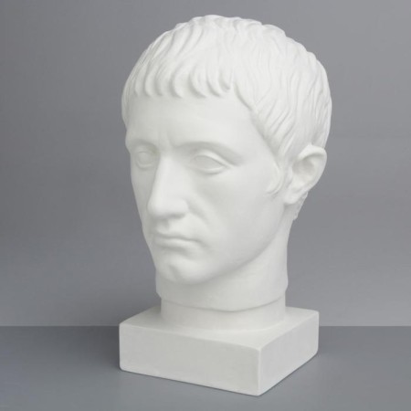 Gypsum figure Germanica head, 19 x 25 x 36 cm-2