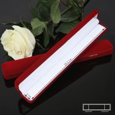 The case is velvet for a bracelet/chain/clock 